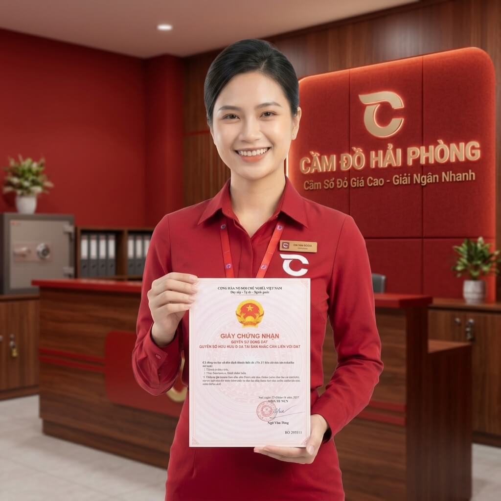 Cầm sổ đỏ tại Hải Phòng NV